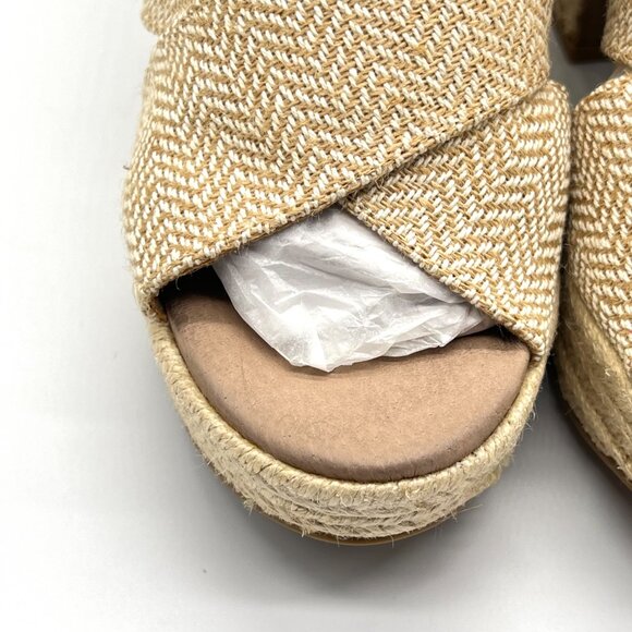 Chinese Laundry‎ Womens Size 7 Espadrilles Wedge Platforms Sandals Shoes - Picture 3 of 16